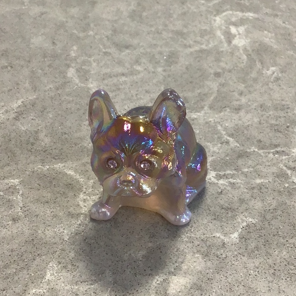 Vtg Westmoreland Glass French Bulldog